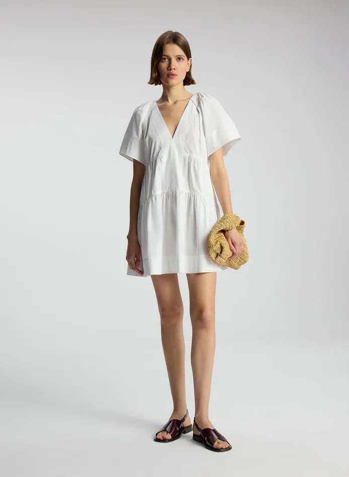 Dresses Women ALC Camila Cotton Mini Dress White