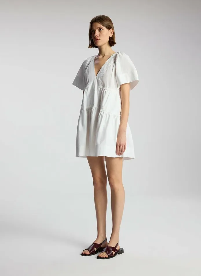 Dresses Women ALC Camila Cotton Mini Dress White Dresses Women ALC Camila Cotton Mini Dress White