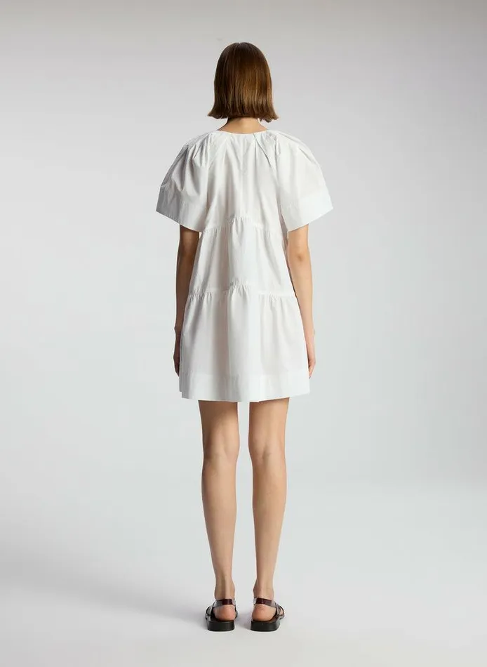 Dresses Women ALC Camila Cotton Mini Dress White Dresses Women ALC Camila Cotton Mini Dress White