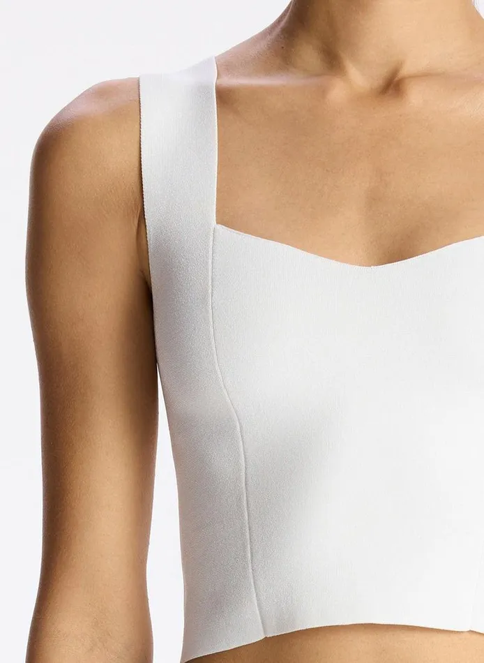 Dresses Women ALC Jordana Compact Knit Top White Dresses Women ALC Jordana Compact Knit Top White