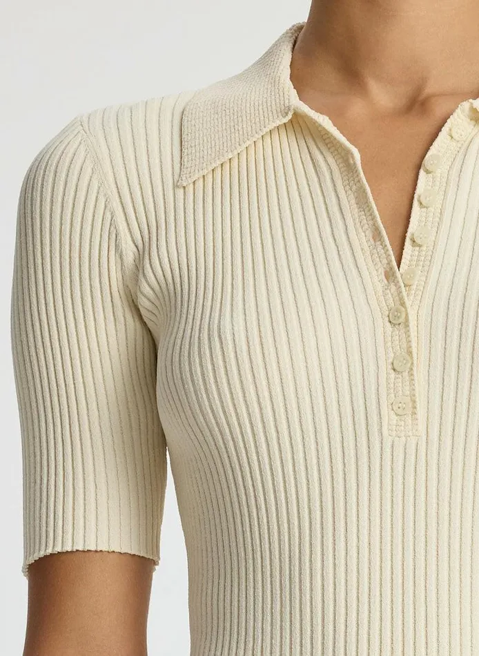 Dresses Women ALC Sydney Ribbed Top Buttercream Dresses Women ALC Sydney Ribbed Top Buttercream