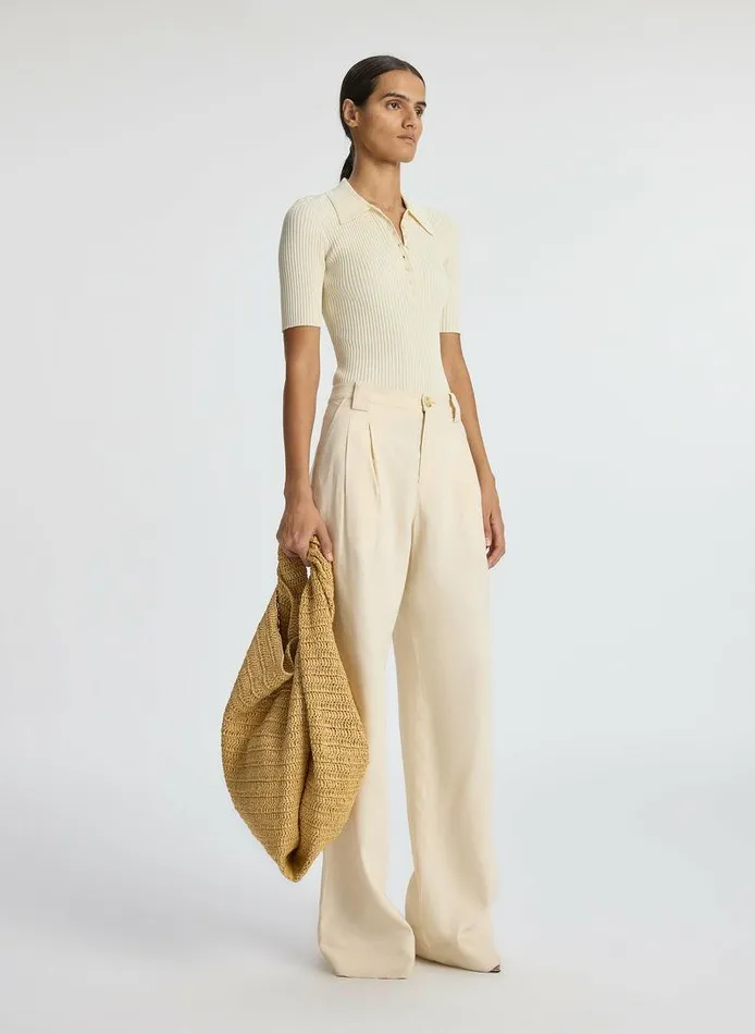 Dresses Women ALC Sydney Ribbed Top Buttercream Dresses Women ALC Sydney Ribbed Top Buttercream