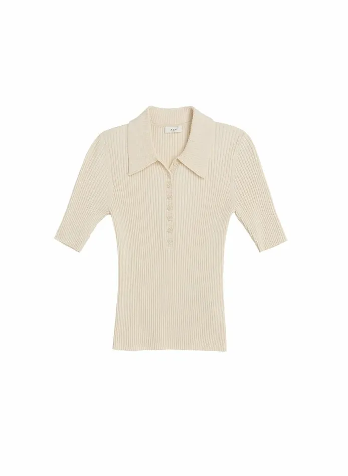 Dresses Women ALC Sydney Ribbed Top Buttercream Dresses Women ALC Sydney Ribbed Top Buttercream
