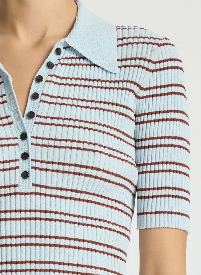 Dresses Women ALC Sydney Ribbed Top Ice Watersequoia Dresses Women ALC Sydney Ribbed Top Ice Watersequoia