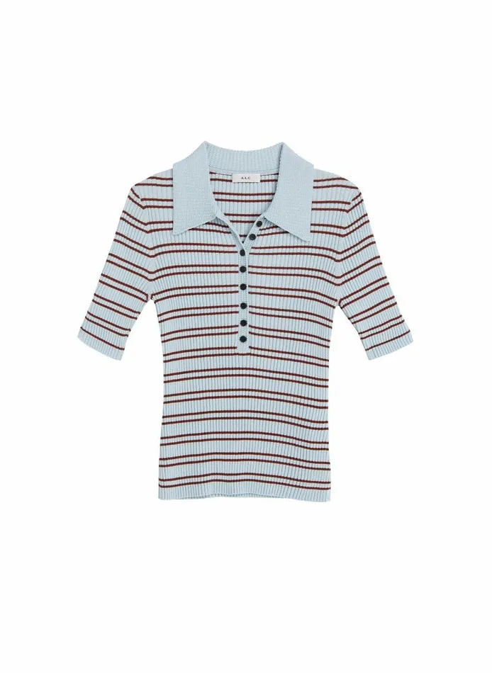 Dresses Women ALC Sydney Ribbed Top Ice Watersequoia Dresses Women ALC Sydney Ribbed Top Ice Watersequoia