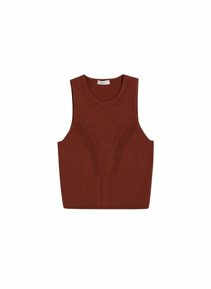 Dresses Women ALC Tara Compact Knit Top Sequoia Dresses Women ALC Tara Compact Knit Top Sequoia