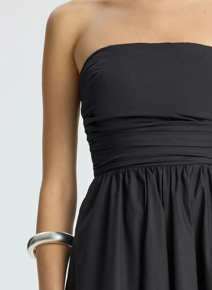 Dresses Women ALC Tate Strapless Midi Dress Black Dresses Women ALC Tate Strapless Midi Dress Black
