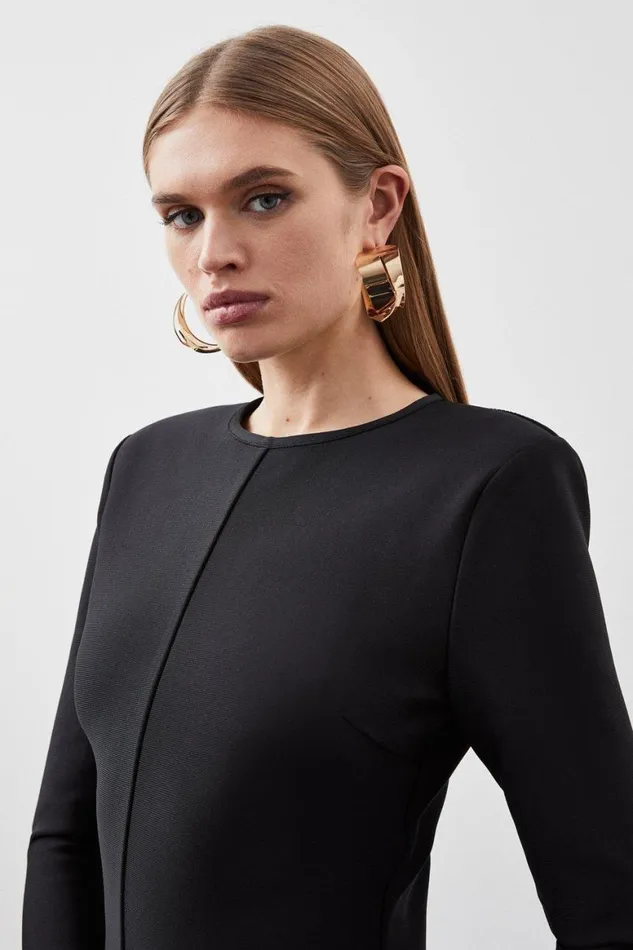 Dresses Women Karen Millen Figure Form Bandage Knit Mini Dress Black