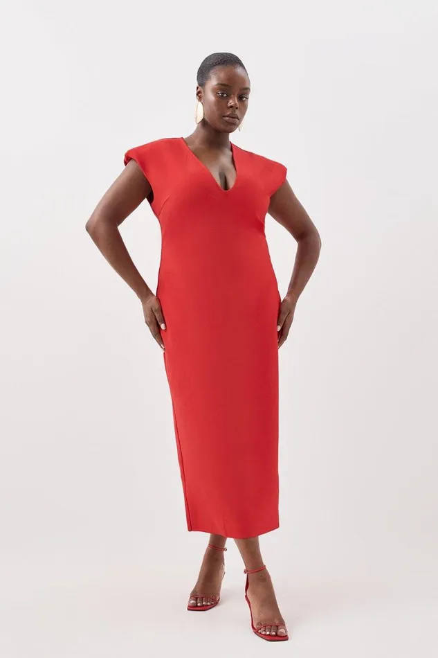 Dresses Women Karen Millen Plus Size Figure Form Bandage Knit Shoulder Detail Midaxi Dress Dresses Women Karen Millen Plus Size Figure Form Bandage Knit Shoulder Detail Midaxi Dress