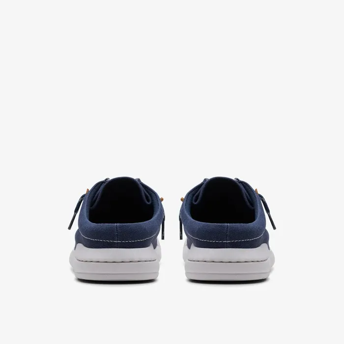Driftlite Surf Navy Canvas Men Clarks Loafers and Slip Ons