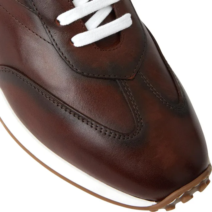 Duccio Mid Leather Jogger SneakerRust Men Bruno Magli Sneakers