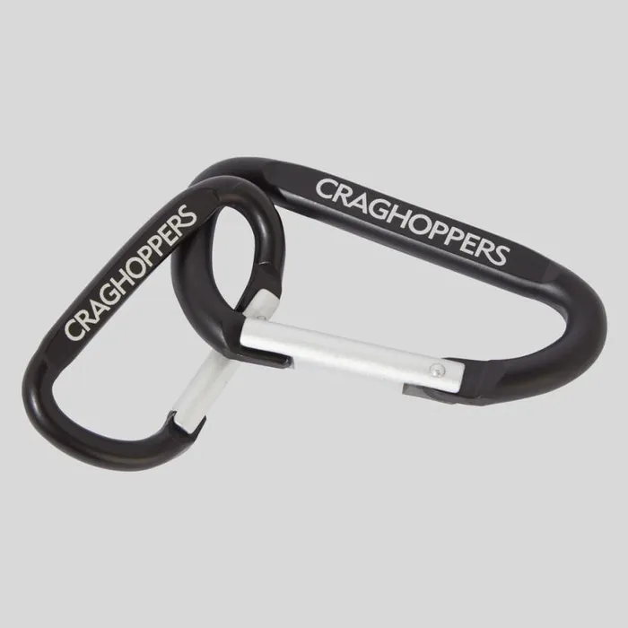 Equipment Camping Accessories Craghoppers Karibiners Set Of 2 Black