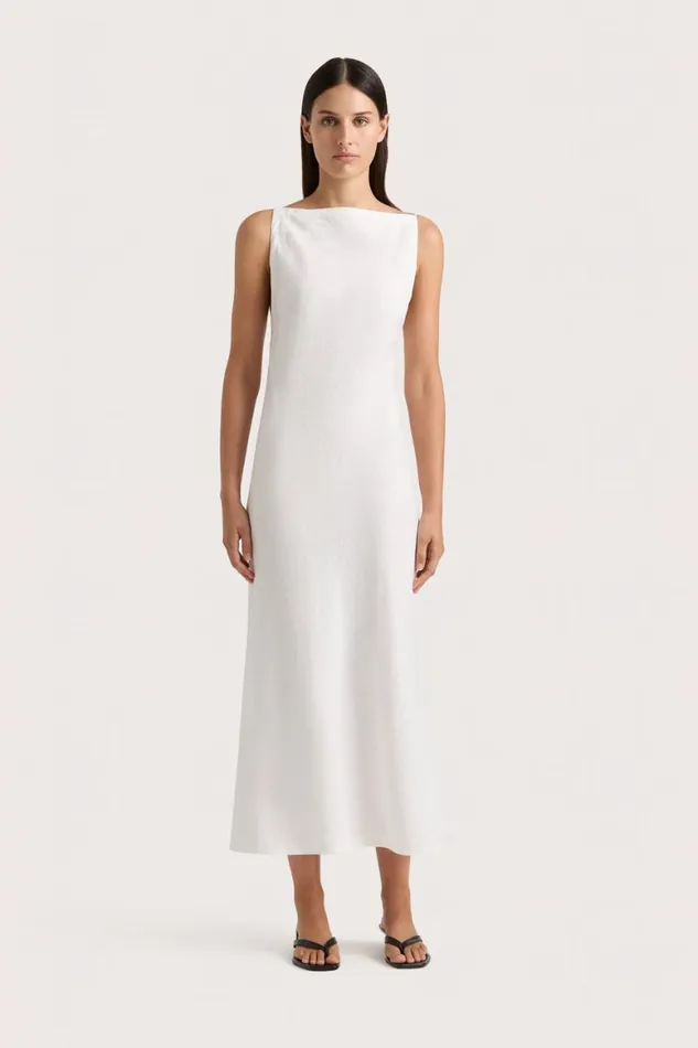 Faithfull The Brand Dresses Antibes Midi Dress White 8211 Women