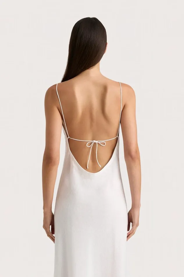 Faithfull The Brand Dresses Antibes Midi Dress White 8211 Women Faithfull The Brand Dresses Antibes Midi Dress White 8211 Women