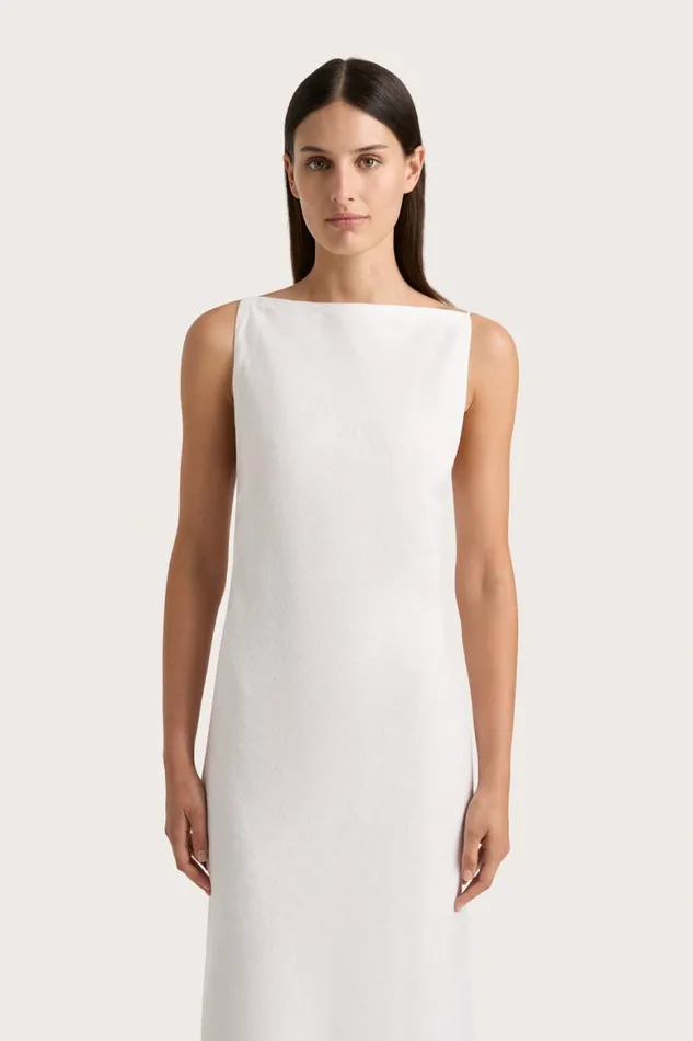 Faithfull The Brand Dresses Antibes Midi Dress White 8211 Women Faithfull The Brand Dresses Antibes Midi Dress White 8211 Women