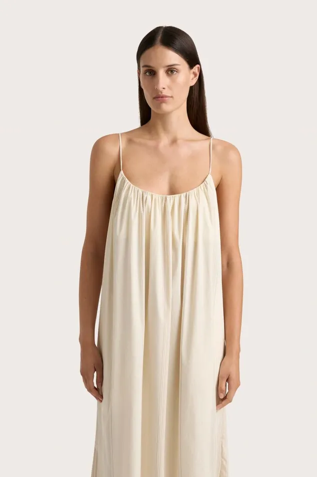 Faithfull The Brand Dresses En Vau Maxi Dress Foam Taupe Stripe 8211 Women Faithfull The Brand Dresses En Vau Maxi Dress Foam Taupe Stripe 8211 Women
