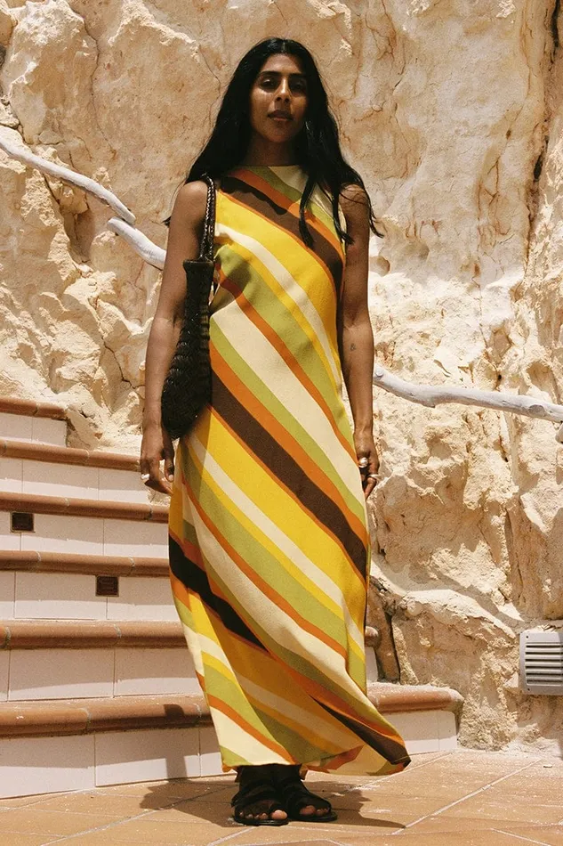 Faithfull The Brand Dresses Esposende Midi Dress Cisco Stripe Sun 8211 Final Sale 8211 Women Faithfull The Brand Dresses Esposende Midi Dress Cisco Stripe Sun 8211 Final Sale 8211 Women