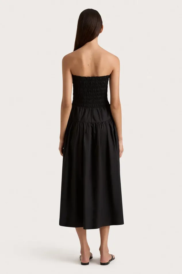 Faithfull The Brand Dresses Lida Midi Dress Black 8211 Women Faithfull The Brand Dresses Lida Midi Dress Black 8211 Women