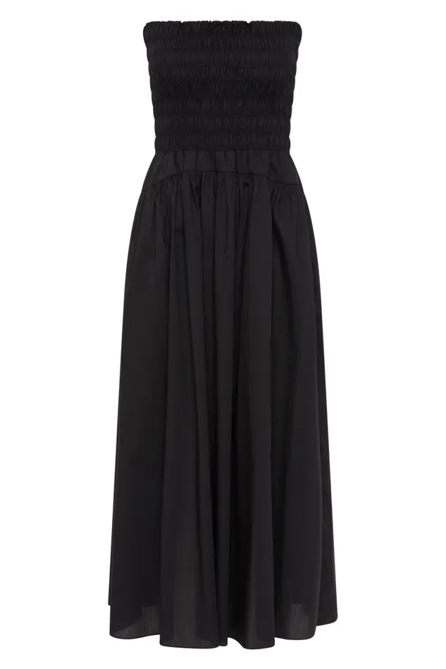 Faithfull The Brand Dresses Lida Midi Dress Black 8211 Women Faithfull The Brand Dresses Lida Midi Dress Black 8211 Women
