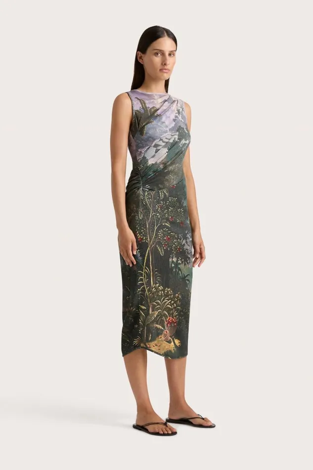 Faithfull The Brand Dresses Loire Dress Balinese Landscape 8211 Women Faithfull The Brand Dresses Loire Dress Balinese Landscape 8211 Women