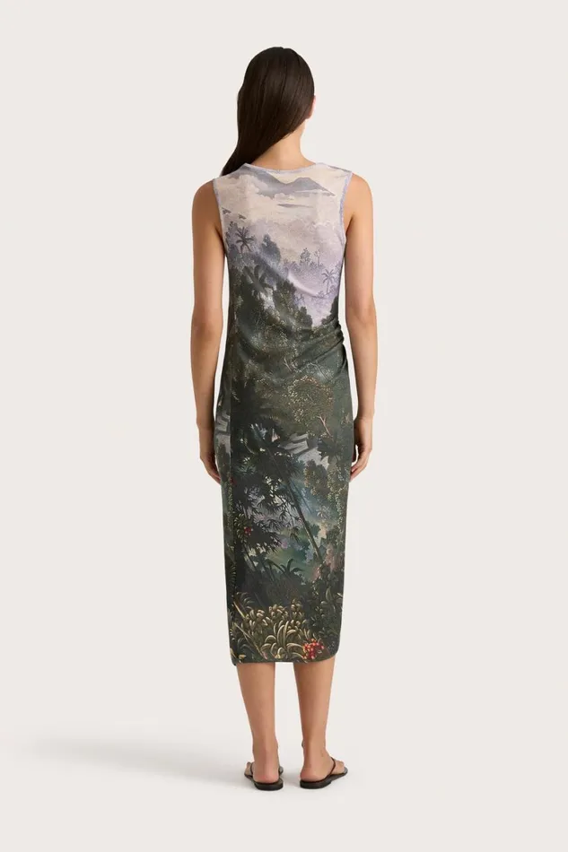 Faithfull The Brand Dresses Loire Dress Balinese Landscape 8211 Women Faithfull The Brand Dresses Loire Dress Balinese Landscape 8211 Women