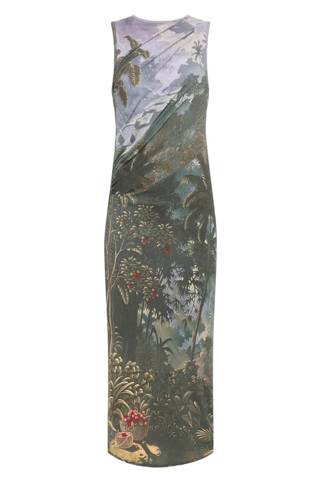 Faithfull The Brand Dresses Loire Dress Balinese Landscape 8211 Women Faithfull The Brand Dresses Loire Dress Balinese Landscape 8211 Women
