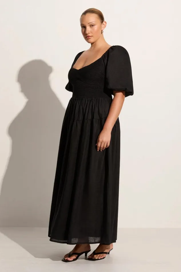 Faithfull The Brand Dresses Rosarico Midi Dress Black 8211 Final Sale 8211 Women Faithfull The Brand Dresses Rosarico Midi Dress Black 8211 Final Sale 8211 Women