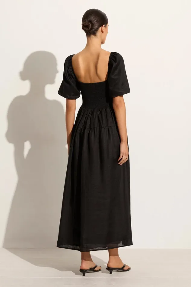 Faithfull The Brand Dresses Rosarico Midi Dress Black 8211 Final Sale 8211 Women Faithfull The Brand Dresses Rosarico Midi Dress Black 8211 Final Sale 8211 Women