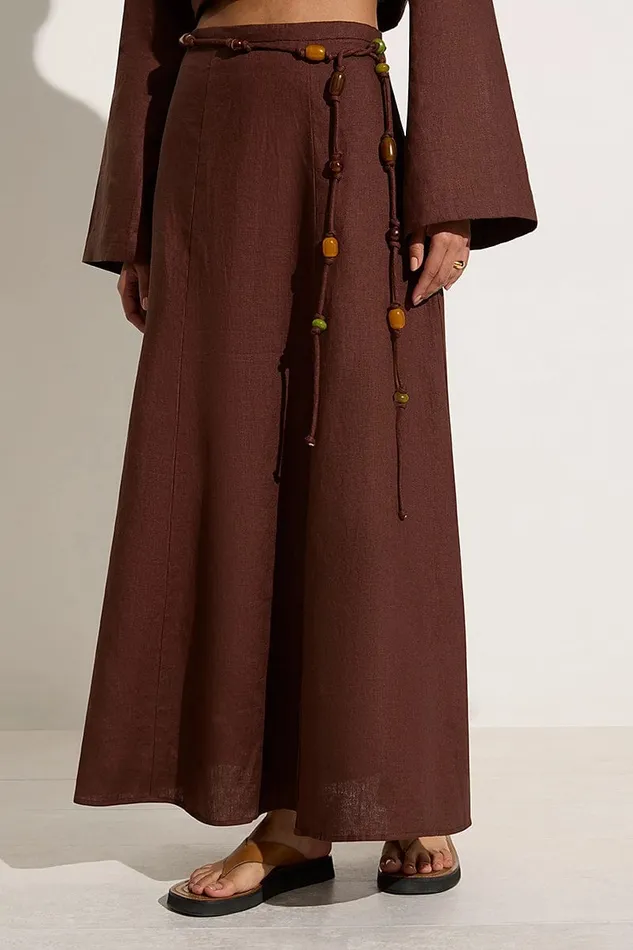 Faithfull The Brand Skirts and Shorts Es Raco Skirt Tobacco 8211 Final Sale 8211 Women Faithfull The Brand Skirts and Shorts Es Raco Skirt Tobacco 8211 Final Sale 8211 Women