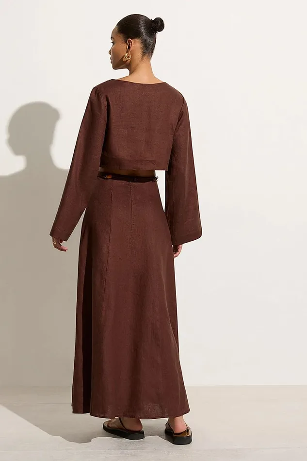 Faithfull The Brand Skirts and Shorts Es Raco Skirt Tobacco 8211 Final Sale 8211 Women Faithfull The Brand Skirts and Shorts Es Raco Skirt Tobacco 8211 Final Sale 8211 Women