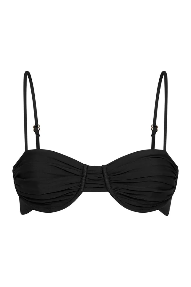 Faithfull The Brand Swim Baja Bikini Top Black 8211 Final Sale 8211 Women Faithfull The Brand Swim Baja Bikini Top Black 8211 Final Sale 8211 Women