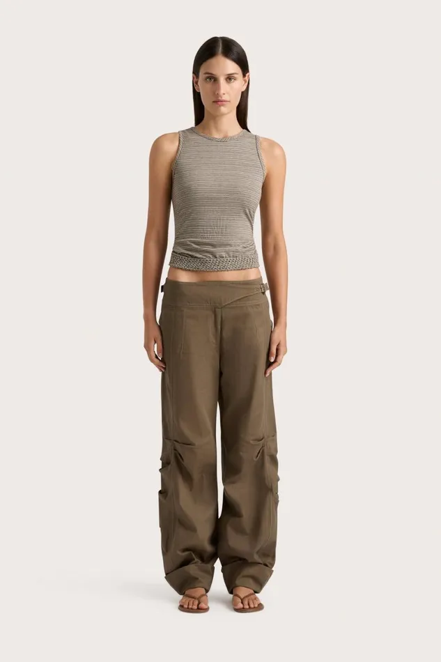 Faithfull The Brand Tops Maceio Top Walnut Stripe 8211 Women