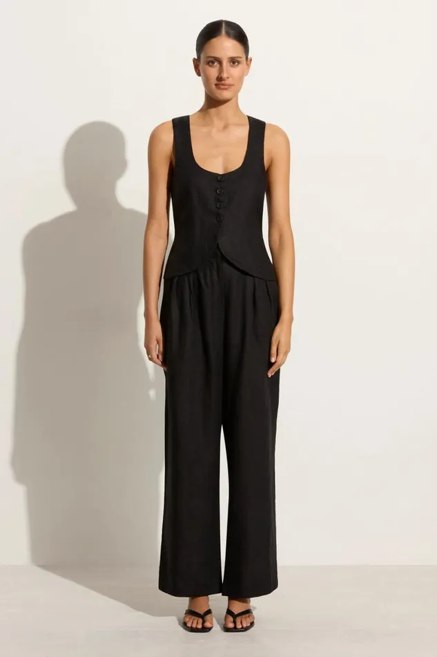 Faithfull The Brand Tops Stanze Vest Black 8211 Women Faithfull The Brand Tops Stanze Vest Black 8211 Women