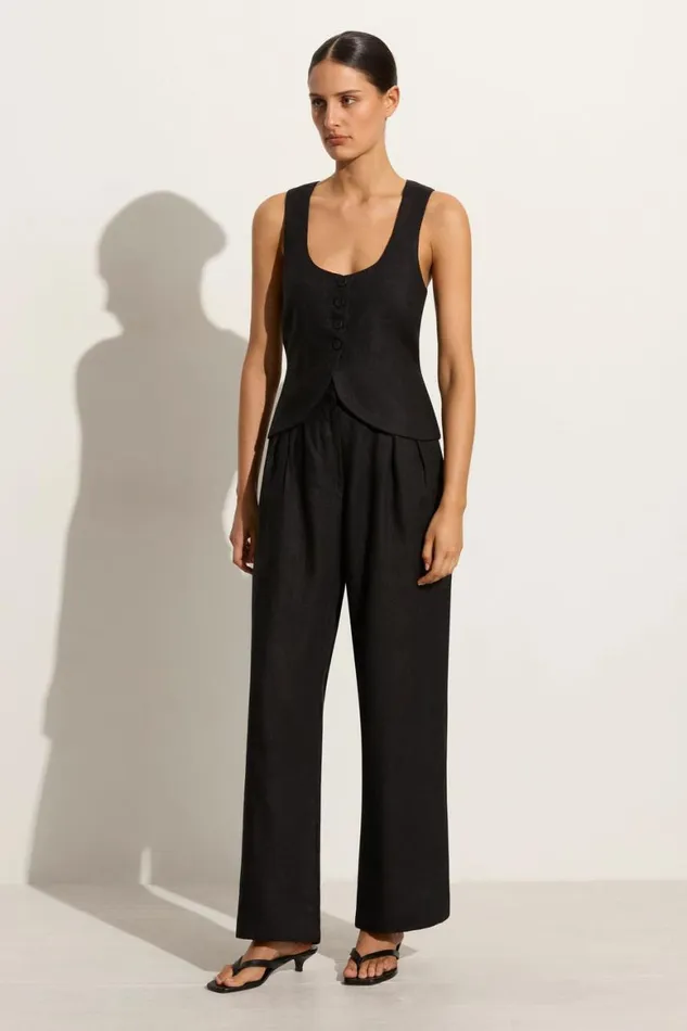 Faithfull The Brand Tops Stanze Vest Black 8211 Women Faithfull The Brand Tops Stanze Vest Black 8211 Women