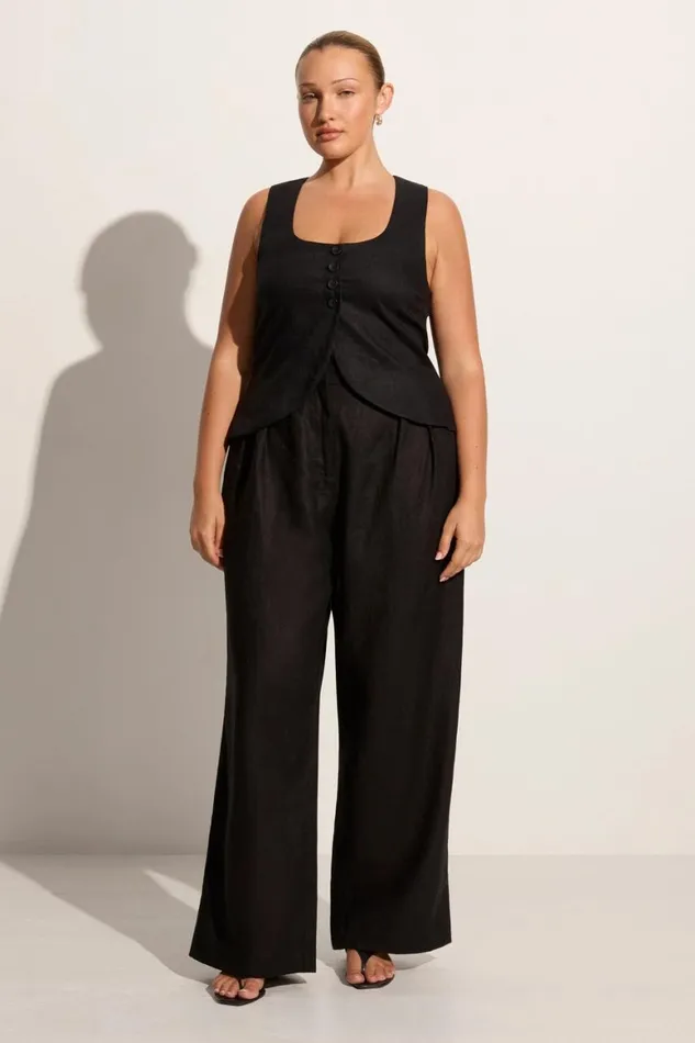 Faithfull The Brand Tops Stanze Vest Black 8211 Women Faithfull The Brand Tops Stanze Vest Black 8211 Women