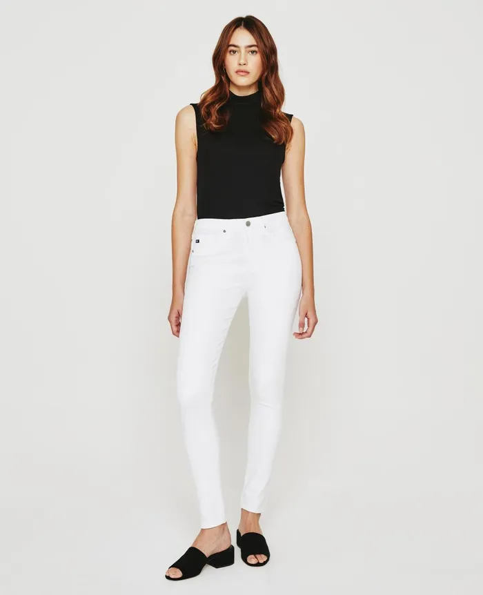 Farrah Ankle Seamless White Women AG Jeans Pants Farrah Ankle Seamless White Women AG Jeans Pants
