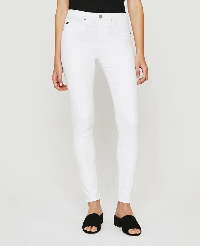 Farrah Ankle Seamless White Women AG Jeans Pants Farrah Ankle Seamless White Women AG Jeans Pants