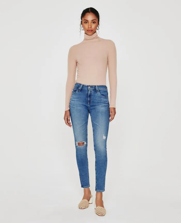 Farrah Skinny Ankle 18 Years Santa Fe Women AG Jeans Denim