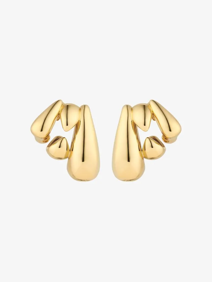 Feline Earcuffs In Metal Golden Yellow Women Givenchy Jewelry