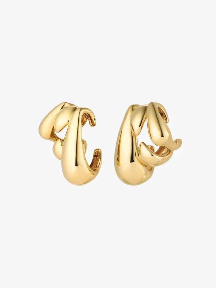 Feline Earcuffs In Metal Golden Yellow Women Givenchy Jewelry