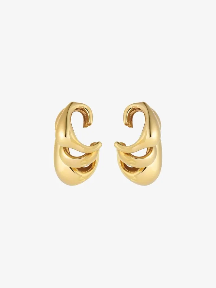 Feline Earcuffs In Metal Golden Yellow Women Givenchy Jewelry