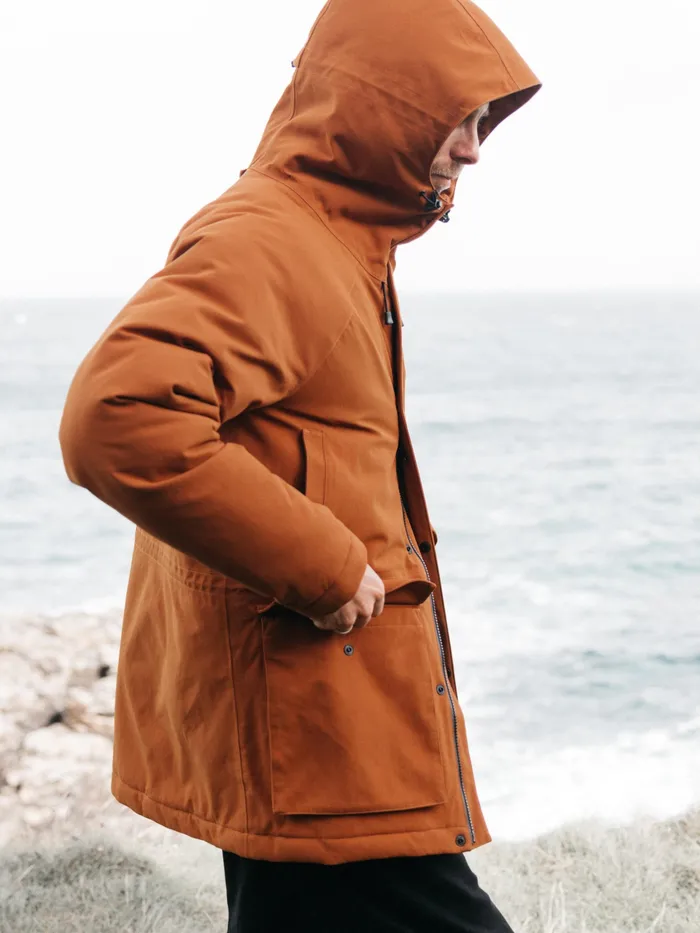 Finisterre Jackets and Coats Men Vellus Parka Jacket Sable