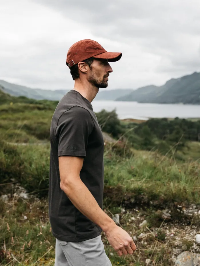 Finisterre TShirts Men Orca Recycled Pocket TShirt Raven Black