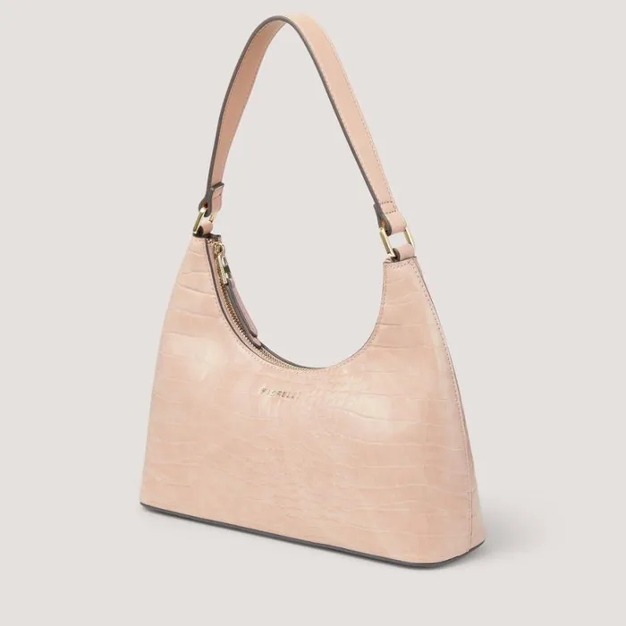 Fiorelli Vega Shoulder Dusky Pink Croc Backpacks Shoulder Bags
