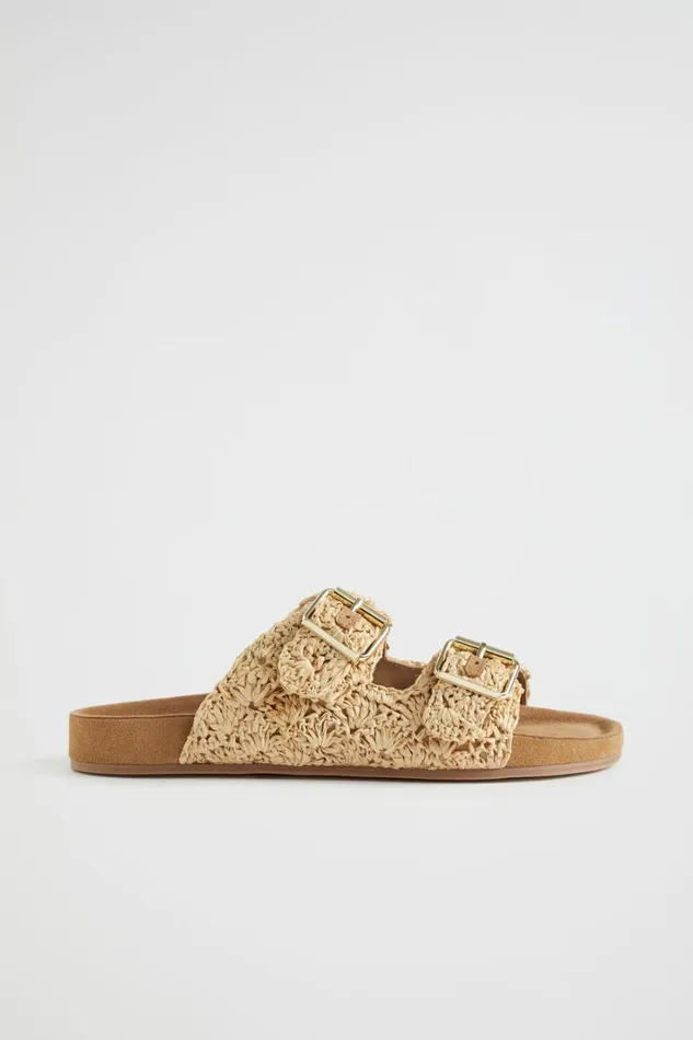 Flats Woman Seed Heritage Jemma Raffia Slide Natural