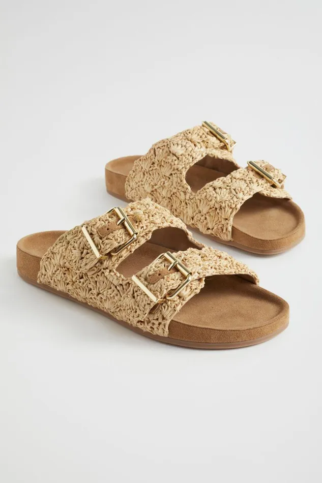 Flats Woman Seed Heritage Jemma Raffia Slide Natural