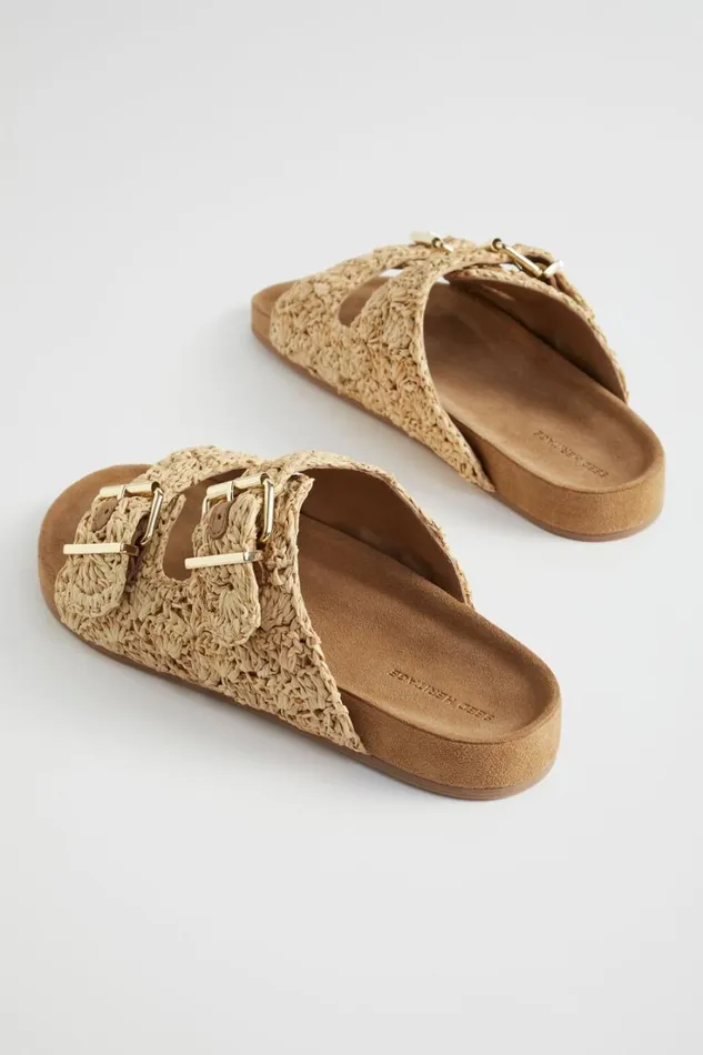Flats Woman Seed Heritage Jemma Raffia Slide Natural