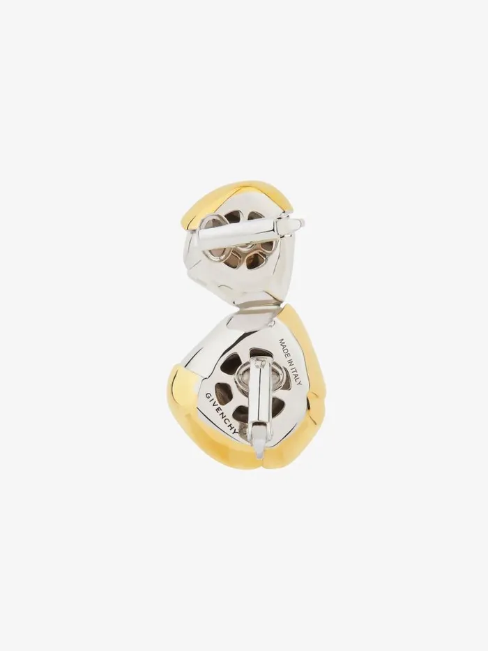 Flower Clip Earring In Metal With Crystals Goldensilvery Women Givenchy Jewelry