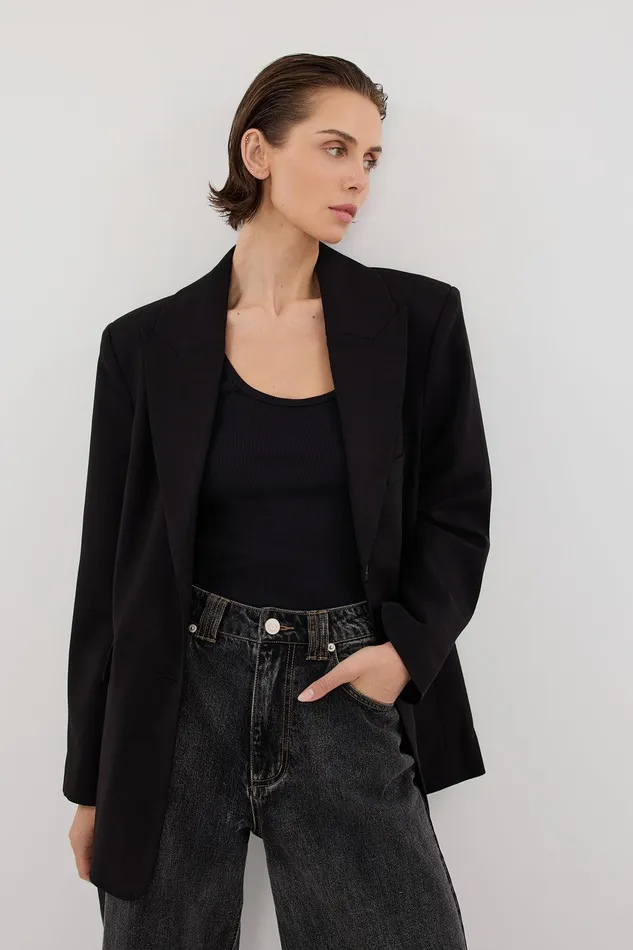 HARLEY BLACK BOYFRIEND BLAZER Women DISSH Blazers