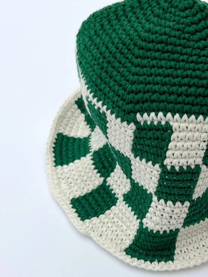 Hats Shop Lisa Says Gah Checkered Bucket Hat